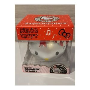 NIB Hello Kitty Ornament Bluetooth Speaker Rechargable (Silver)
